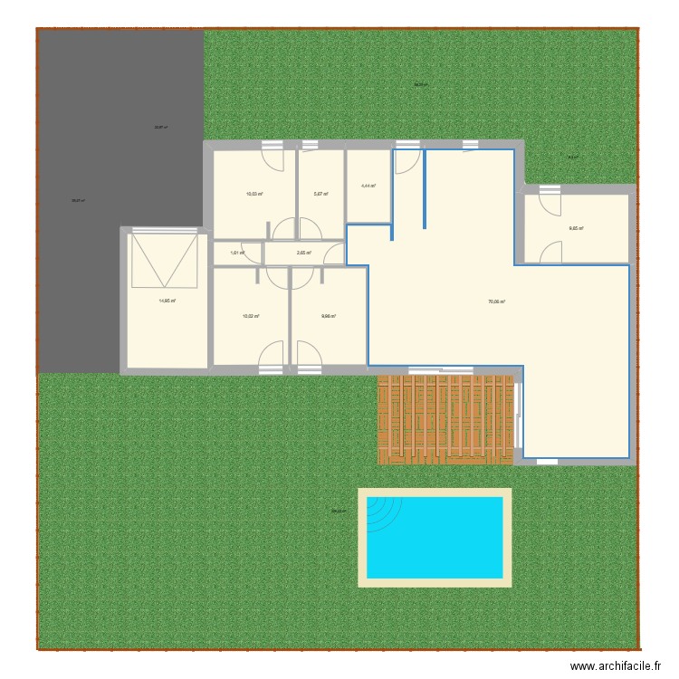 maison modif 3. Plan de 10 pièces et 139 m2