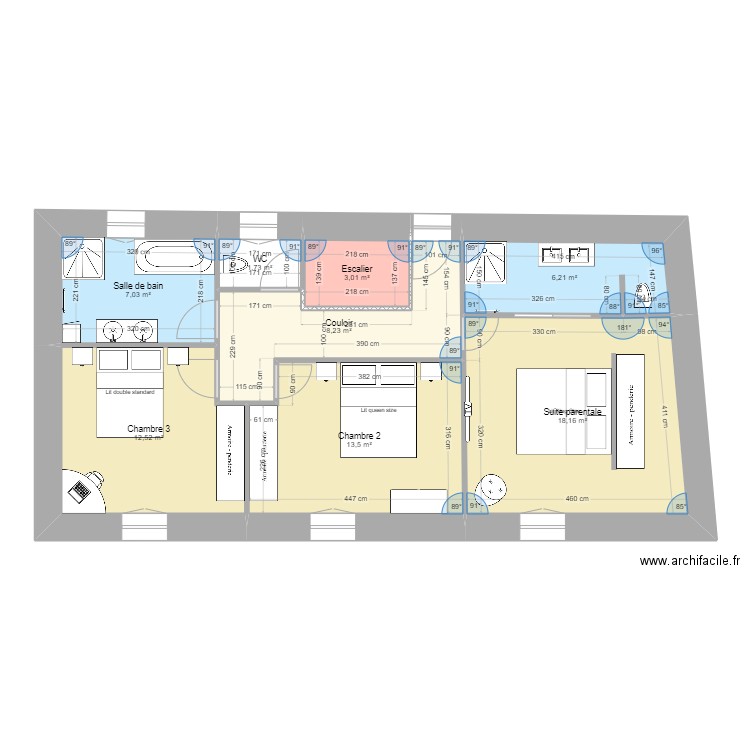 Maison Pauline sept 2024 V3. Plan de 8 pièces et 70 m2