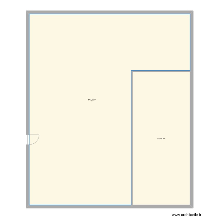 Maison Moriani. Plan de 2 pièces et 198 m2