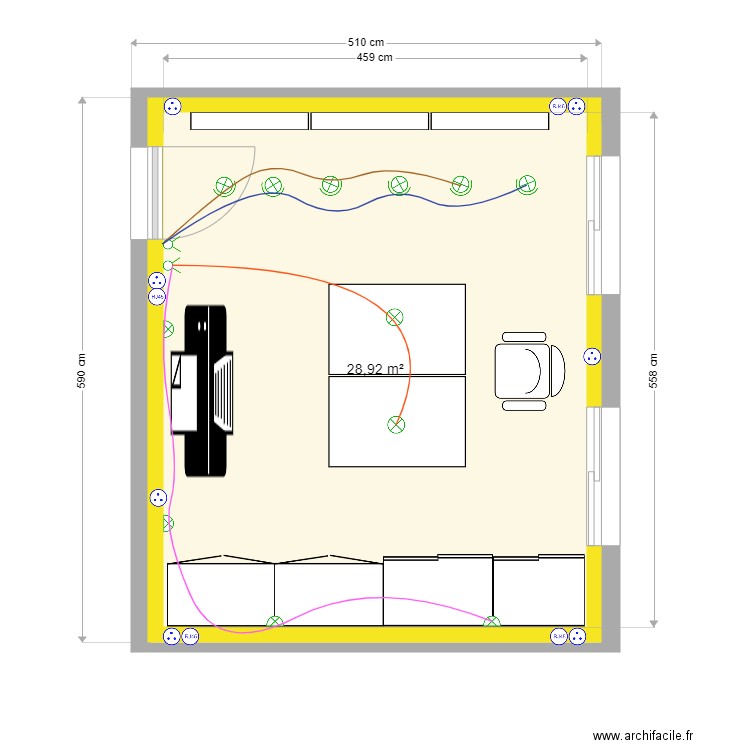 local impression. Plan de 0 pièce et 0 m2