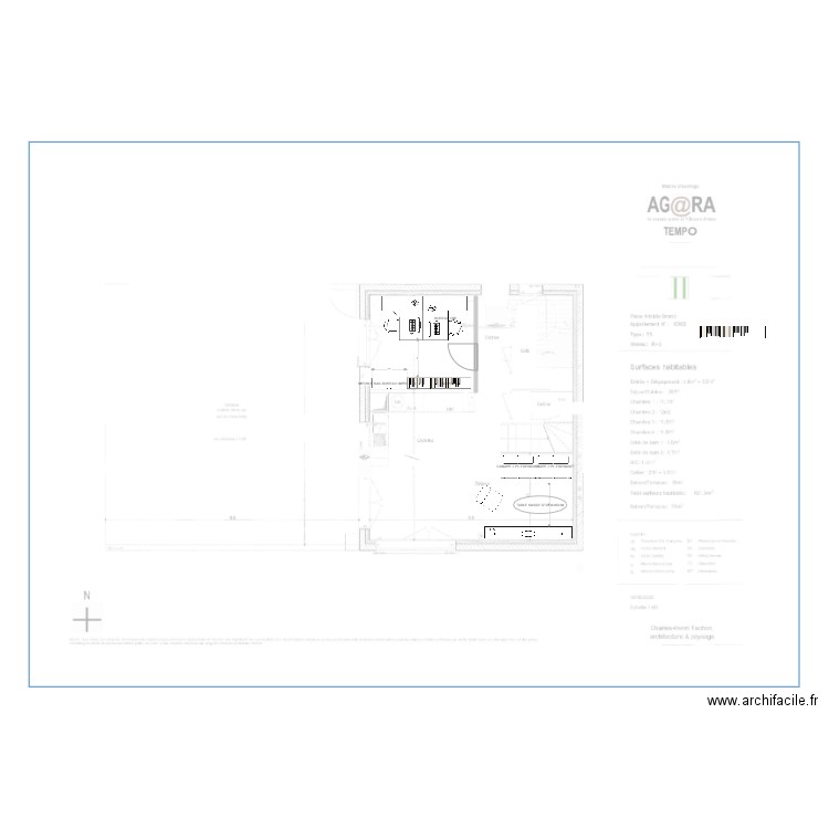 AMENAGEMENT APPART R3. Plan de 0 pièce et 0 m2