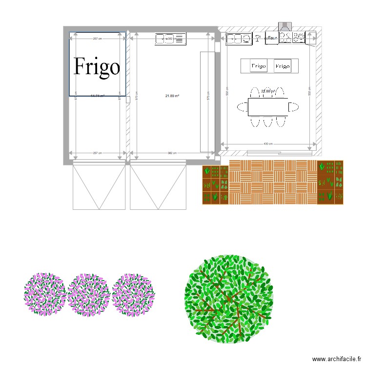 plan gararges. Plan de 0 pièce et 0 m2