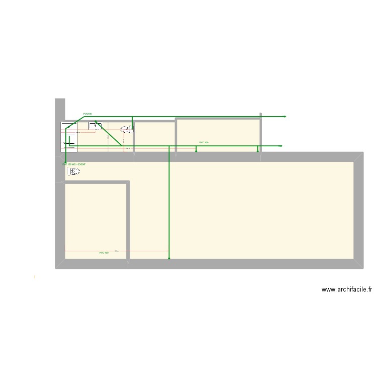 RELION CORINE. Plan de 5 pièces et 100 m2