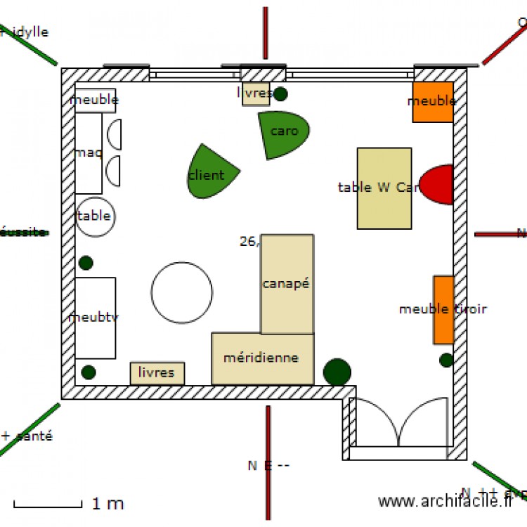 salon. Plan de 0 pièce et 0 m2