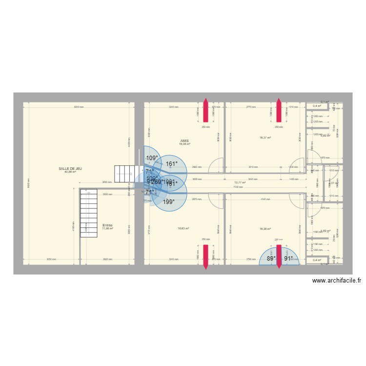 etage marnay placo. Plan de 0 pièce et 0 m2