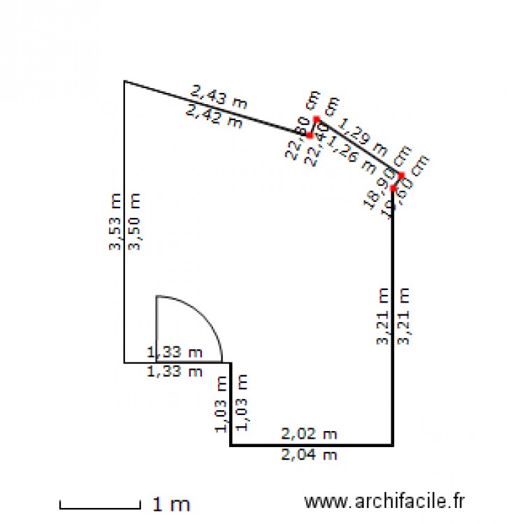 Chambre. Plan de 0 pièce et 0 m2