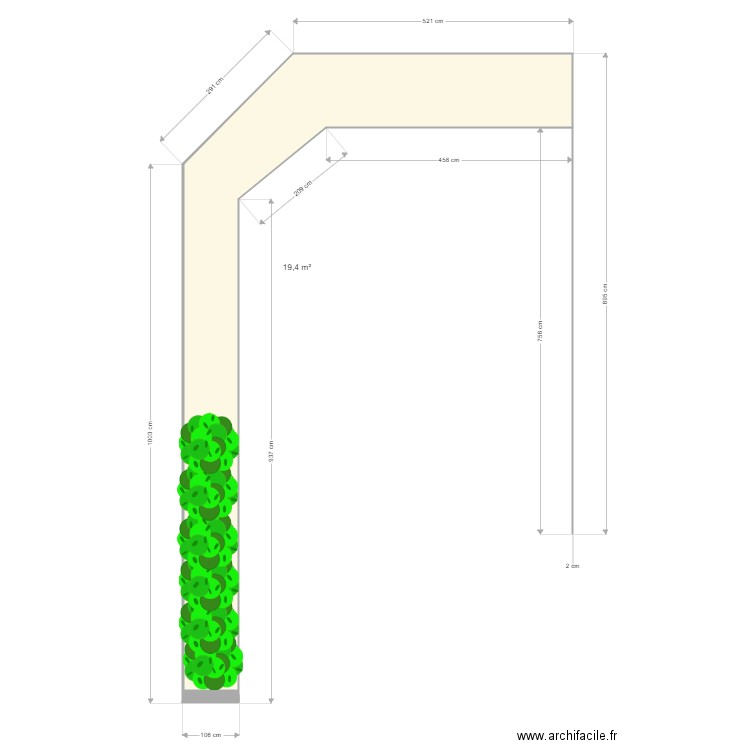 Jardin. Plan de 0 pièce et 0 m2