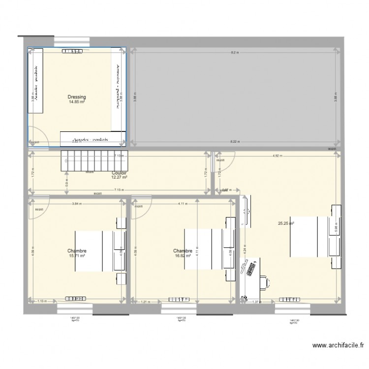 etage fin 01052017k. Plan de 0 pièce et 0 m2