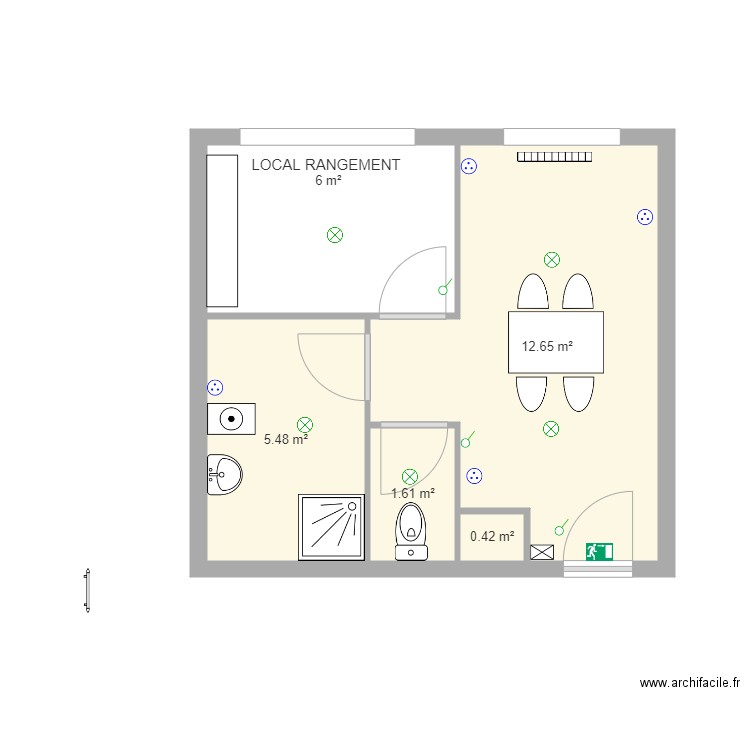 loge Vault en Velin  HP2059. Plan de 0 pièce et 0 m2