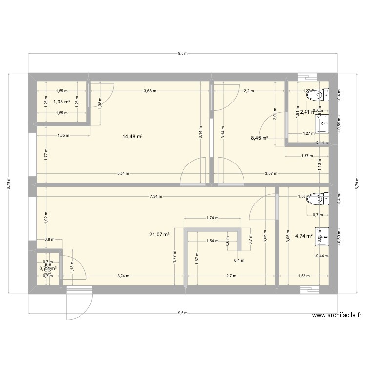 Projet Sylvain Modif. Plan de 0 pièce et 0 m2