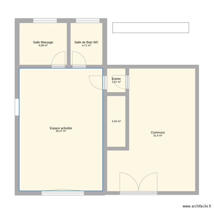 MarionNewCabV0. Plan de 6 pièces et 83 m2