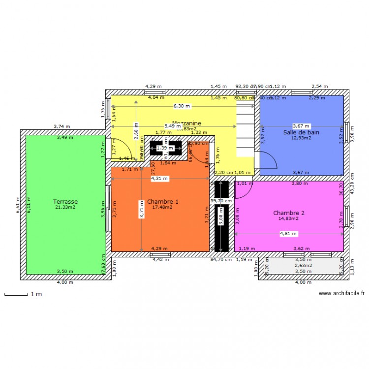 Maison R 1    . Plan de 0 pièce et 0 m2