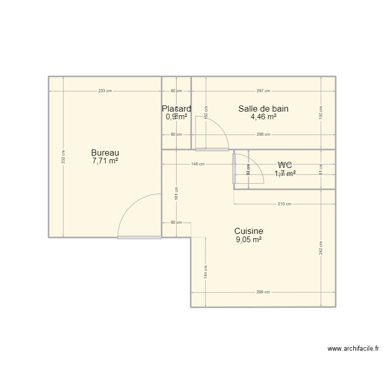 maison . Plan de 5 pièces et 24 m2