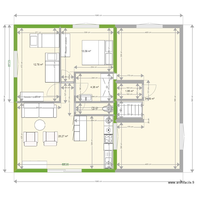 titre. Plan de 0 pièce et 0 m2