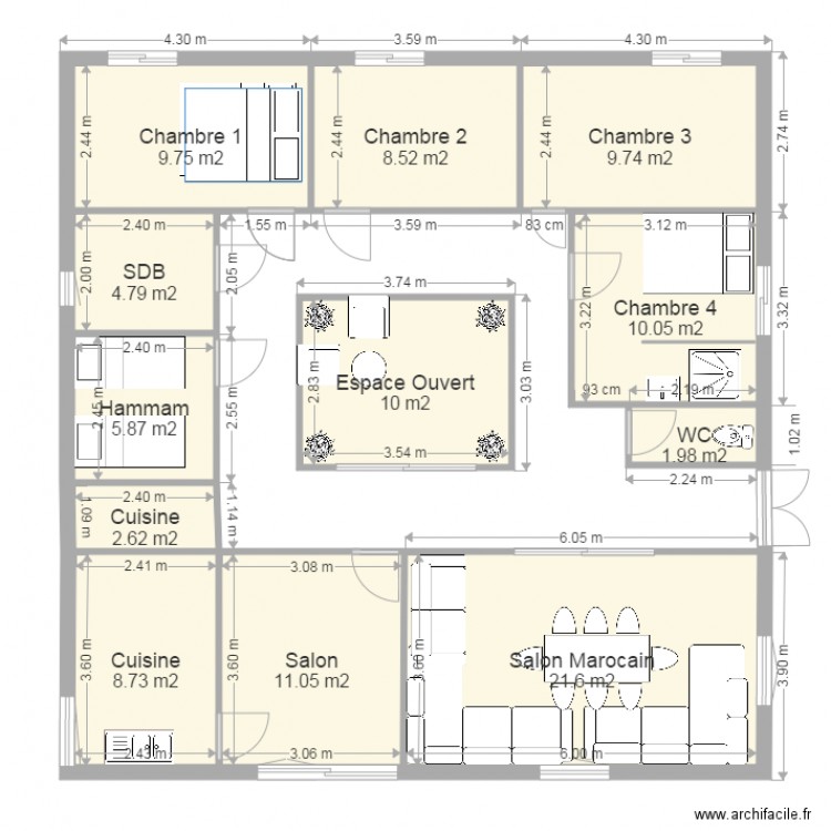 Plan Maroc 3. Plan de 0 pièce et 0 m2