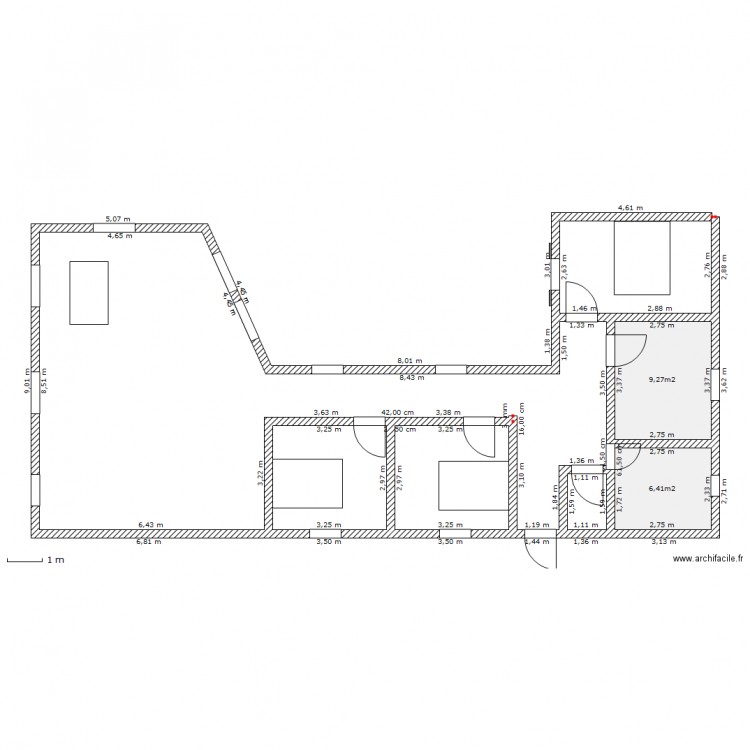 1111. Plan de 0 pièce et 0 m2