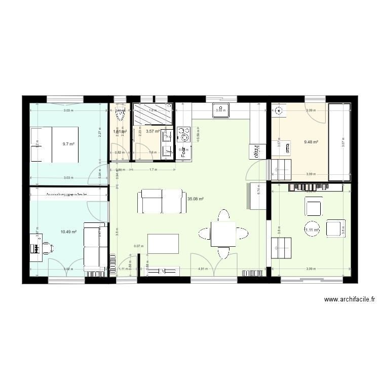 Maison 2. Plan de 0 pièce et 0 m2