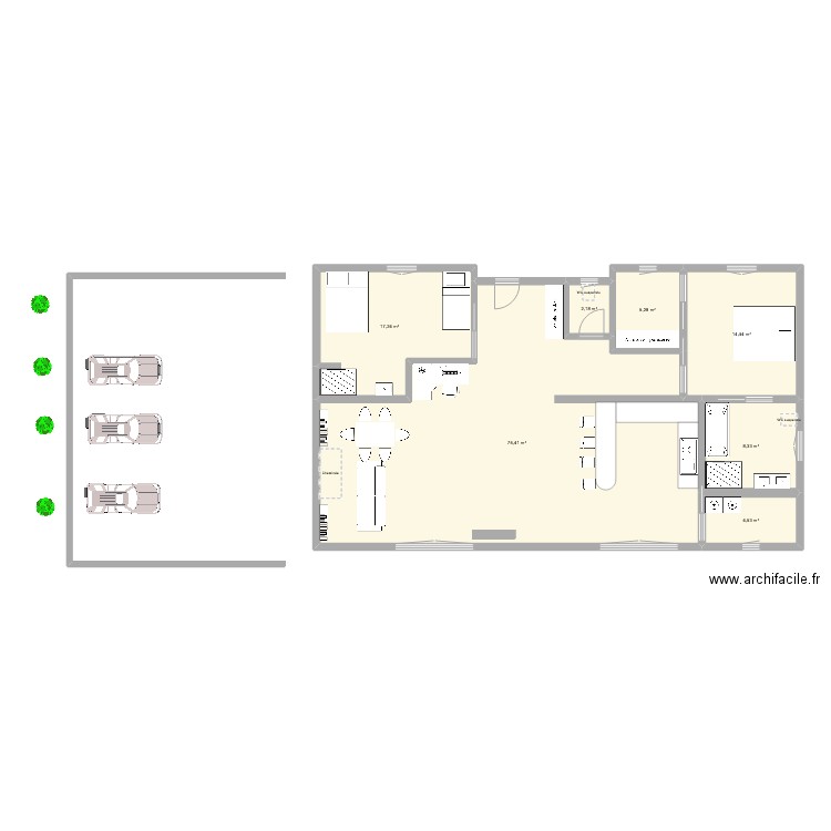 Intermarché. Plan de 0 pièce et 0 m2