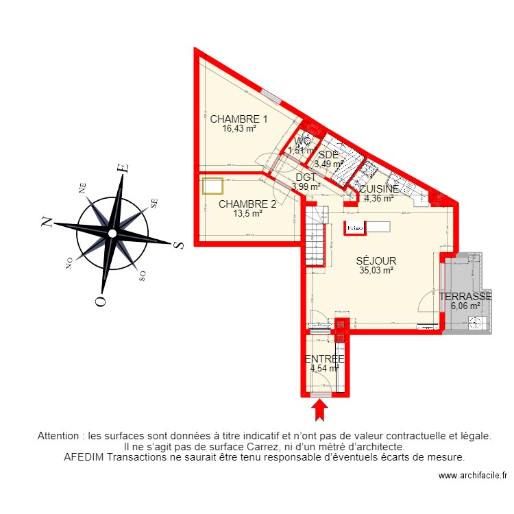 BI17351 -. Plan de 22 pièces et 146 m2