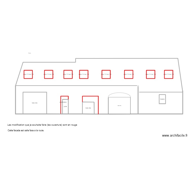 berthelange. Plan de 13 pièces et 25 m2