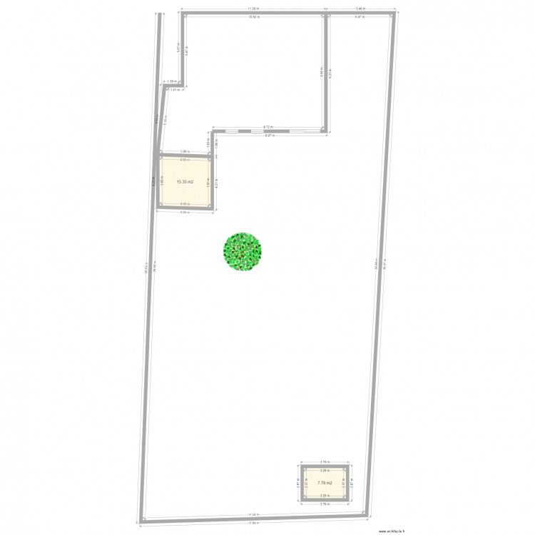 DP2 chalet de jardin. Plan de 0 pièce et 0 m2