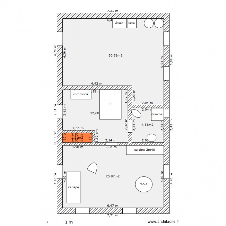 Annexe 75m2. Plan de 0 pièce et 0 m2