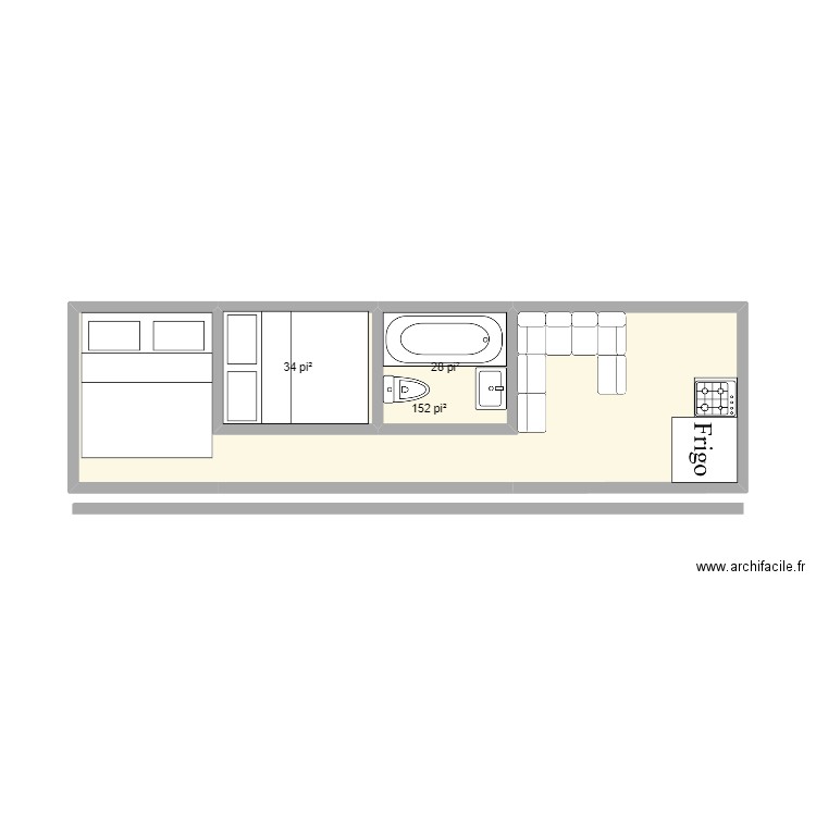 pièces. Plan de 0 pièce et 0 m2