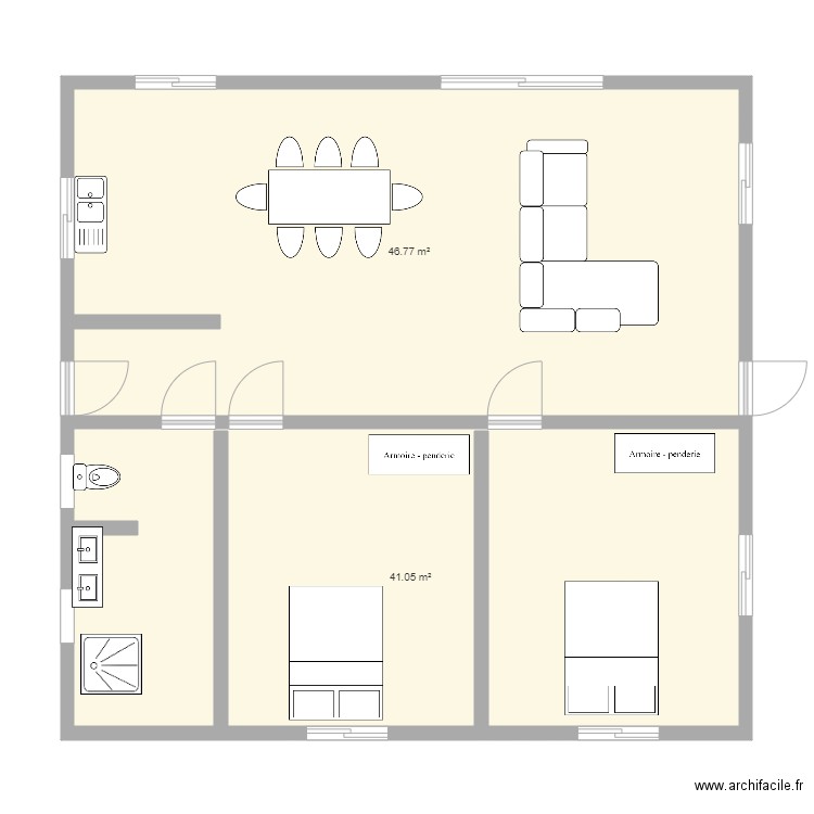 jean petit. Plan de 0 pièce et 0 m2