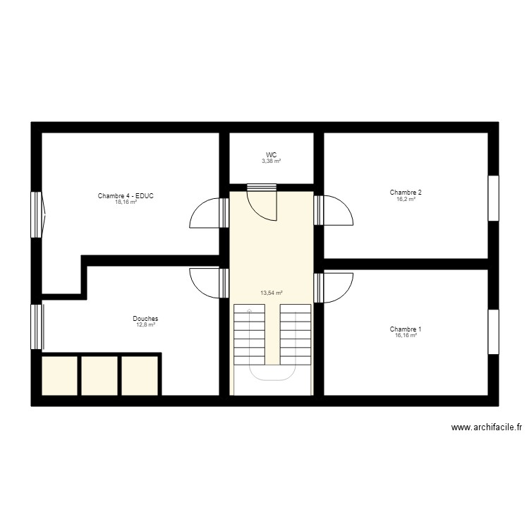 Accueil 1er étage. Plan de 0 pièce et 0 m2