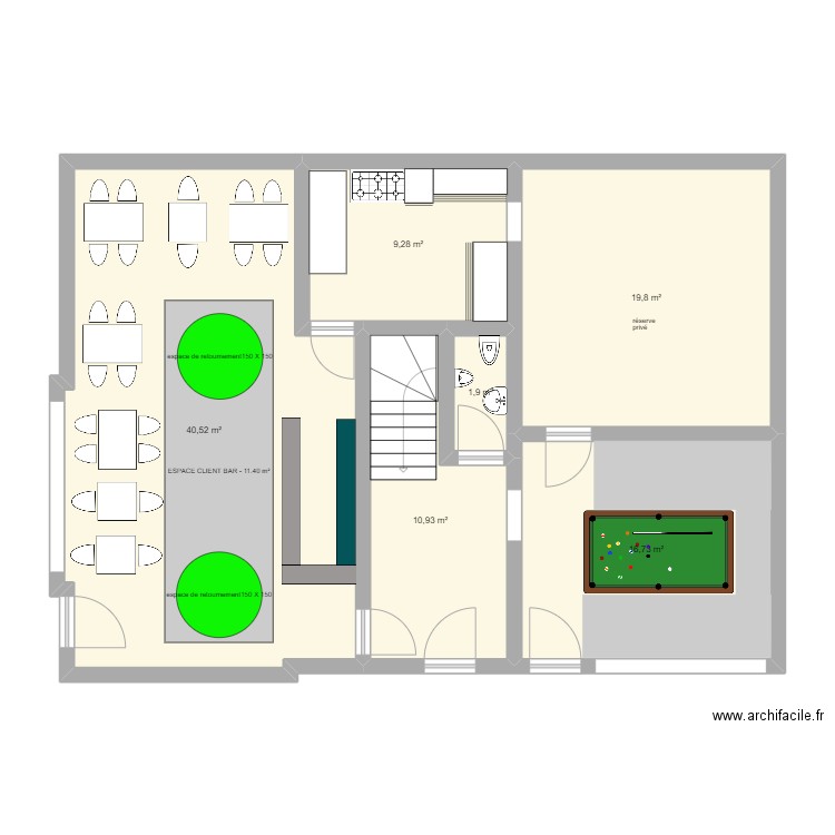 condé sur noireau LA FABBRICA 32. Plan de 6 pièces et 99 m2