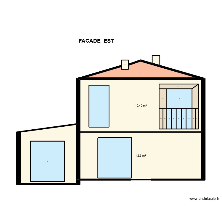 DP CAPO PLANS FACADES EST. Plan de 32 pièces et 107 m2