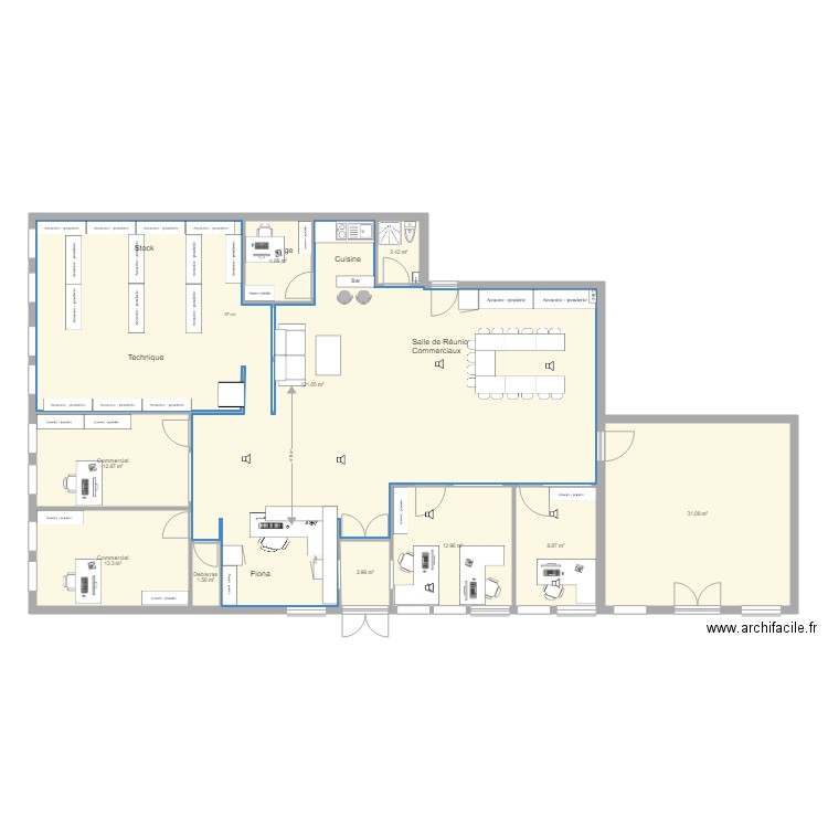 Bureau MMC PDF V6. Plan de 0 pièce et 0 m2