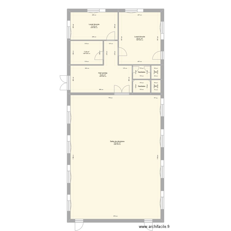 MALESHERBES. Plan de 9 pièces et 171 m2