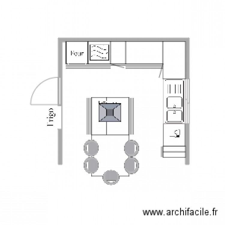 cuisine 1. Plan de 0 pièce et 0 m2