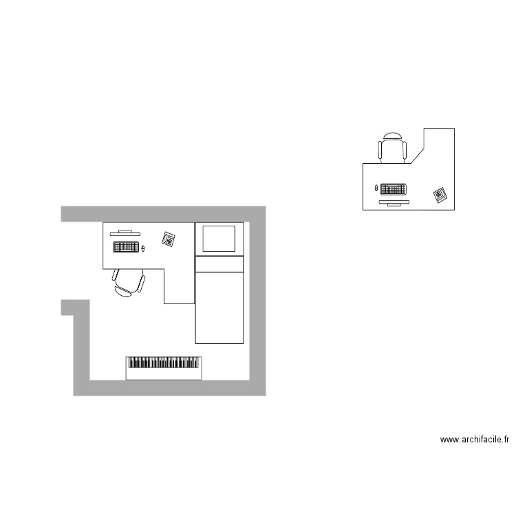 Chambre. Plan de 0 pièce et 0 m2