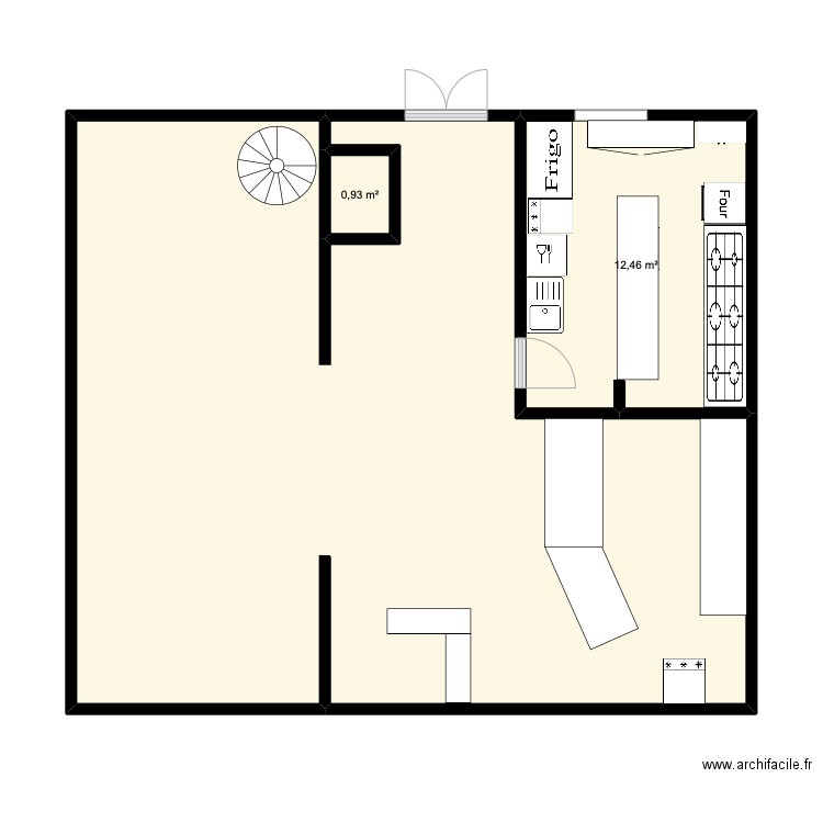 Les Mauvais Garçons Sous-Sol 04 07 2022. Plan de 3 pièces et 75 m2