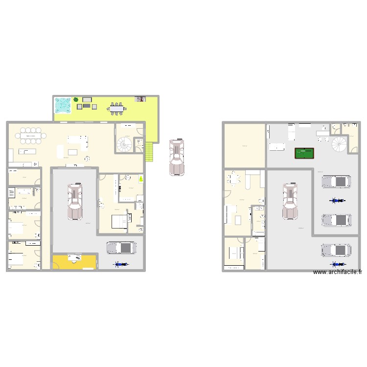 motorloft. Plan de 21 pièces et 733 m2