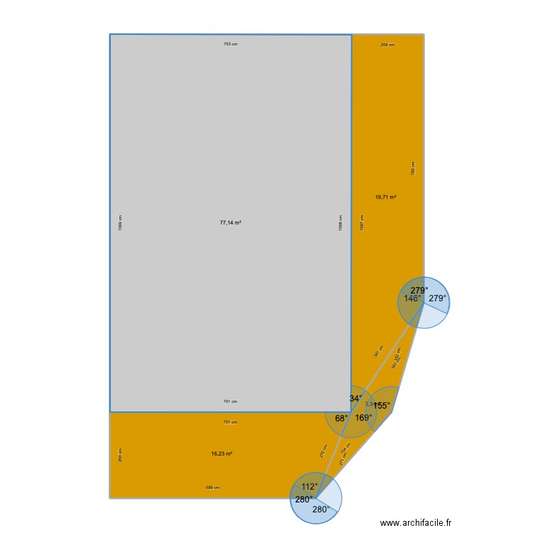 petite maison terrasse. Plan de 0 pièce et 0 m2