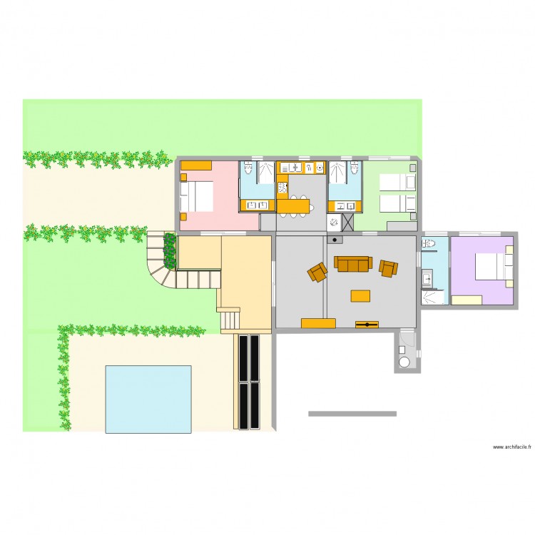 Gîte Pech Projet 3. Plan de 0 pièce et 0 m2