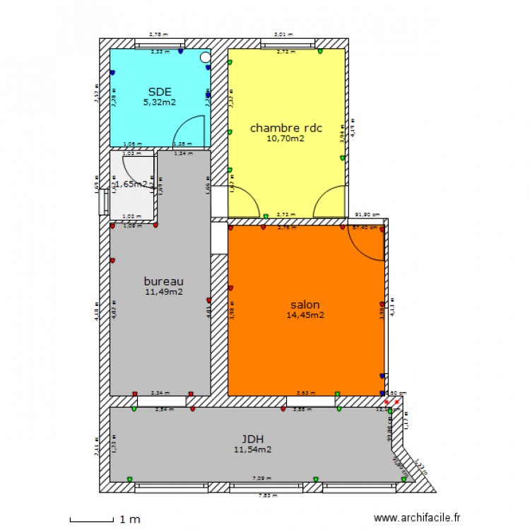 maison rdc partiel elec. Plan de 0 pièce et 0 m2