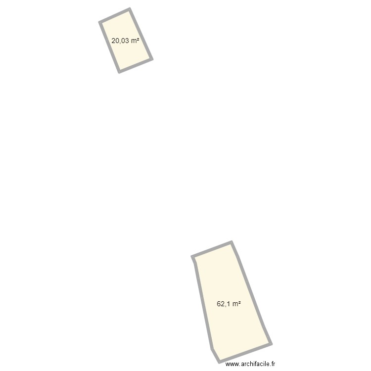 trente458. Plan de 2 pièces et 82 m2