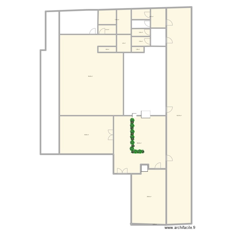 plans open space 5. Plan de 14 pièces et 368 m2