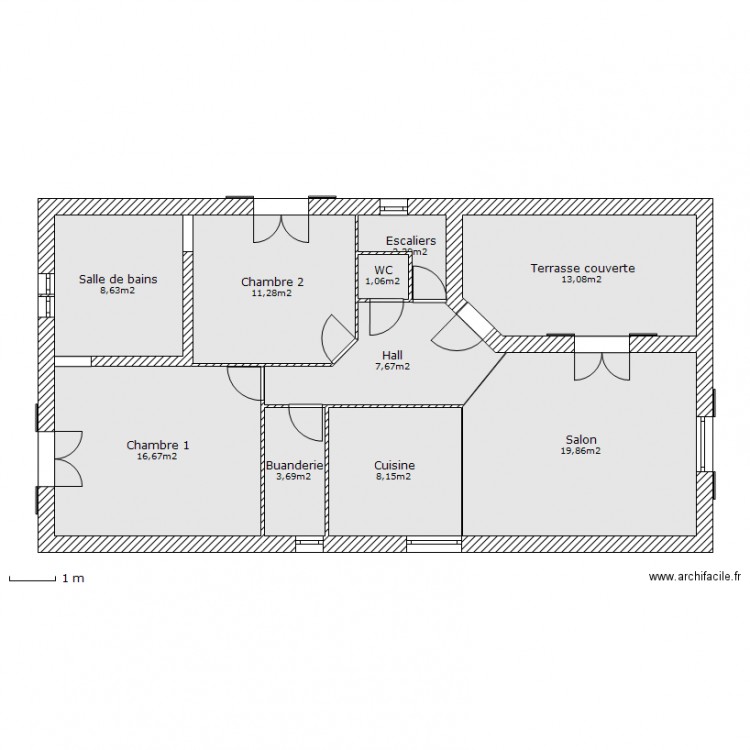 maison. Plan de 0 pièce et 0 m2