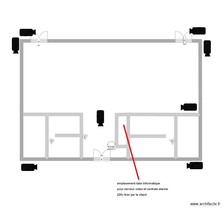 gymnase faucogney. Plan de 4 pièces et 134 m2