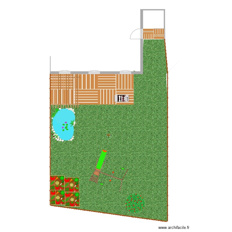 jardin 2. Plan de 0 pièce et 0 m2