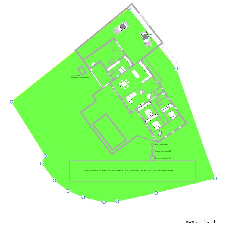 Levernois plan LB RESEAU EP. Plan de 0 pièce et 0 m2