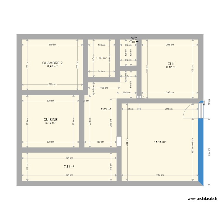 Cité moderne auterive. Plan de 0 pièce et 0 m2