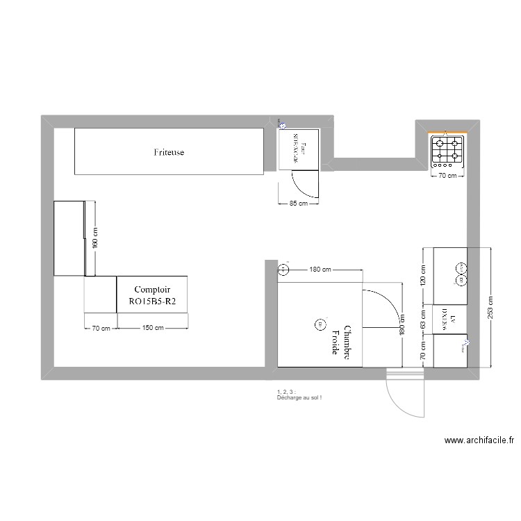 Friterie Tilff. Plan de 0 pièce et 0 m2