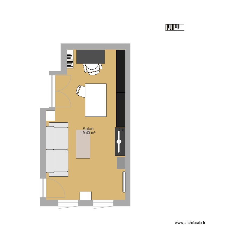 Chambre. Plan de 0 pièce et 0 m2