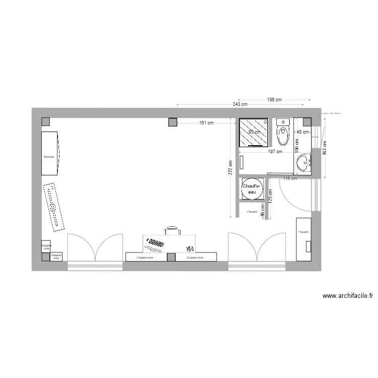 MAS Cuisine. Plan de 1 pièce et 29 m2